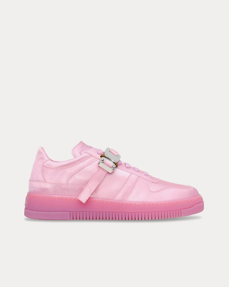 1017 ALYX 9SM Satin Buckle Pink Low Top Sneakers - 1