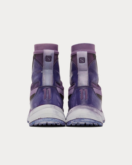 Salomon x 11 By Boris Bidjan Saberi Bamba 2 Murex Purple High Top Sneakers - 3