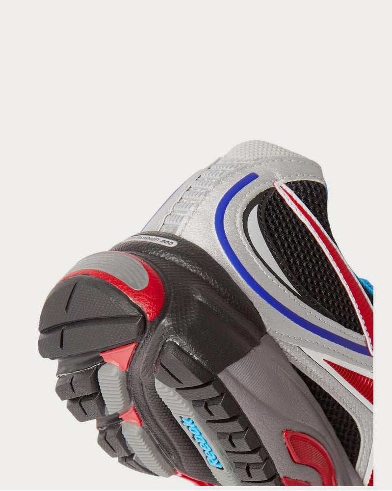 Vetements Spike Runner 2 Faux Leather, Mesh and Rubber  Black low top sneakers - 4