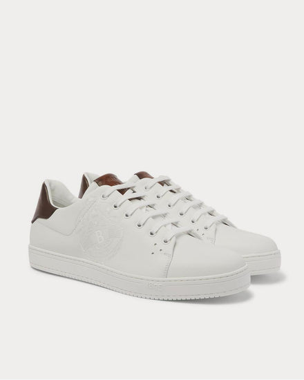 Berluti Scritto Logo-Debossed Venezia Leather  White low top sneakers - 2