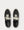 Leather, Nubuck and Mesh  Black low top sneakers