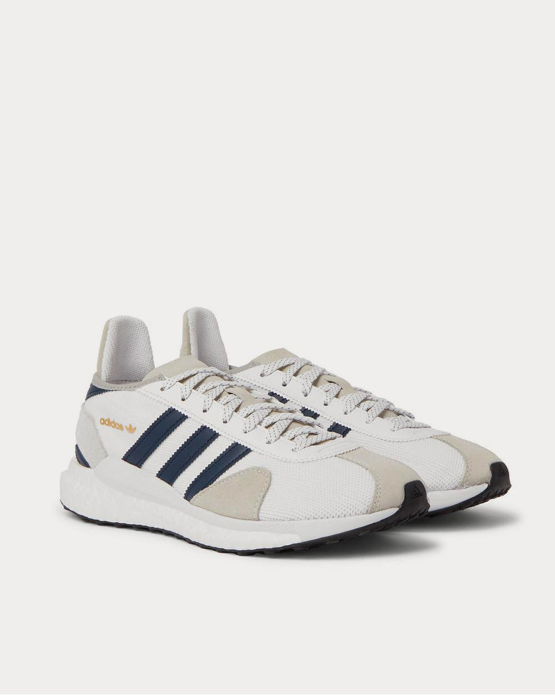 Adidas x Human Made Tokio Solar Leather-Trimmed Mesh and Suede  White low top sneakers - 2