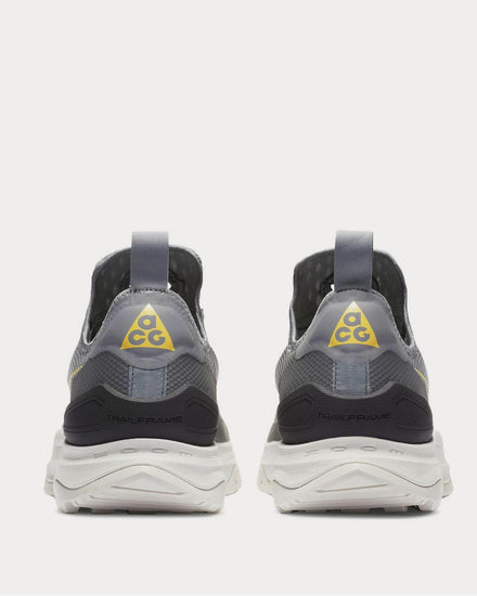 Nike ACG Zoom Air AO Rubber-Trimmed Stretch-Knit Hiking  Gray low top sneakers - 3
