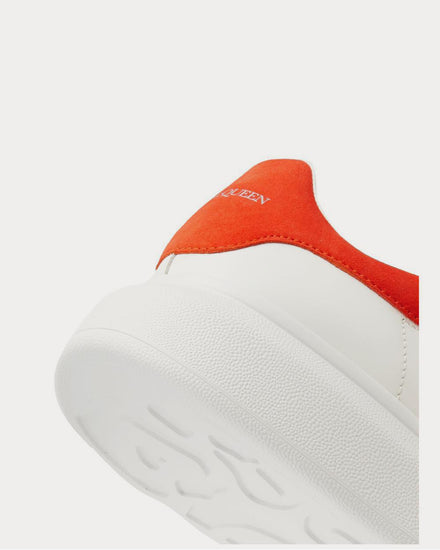 McQueen Exaggerated-Sole Suede-Trimmed Leather  White low top sneakers - 4
