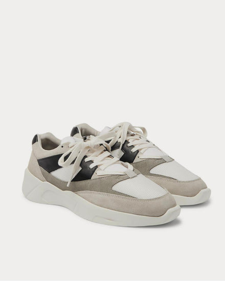 Fear of God Leather-Trimmed Suede and Mesh  Cream low top sneakers - 2
