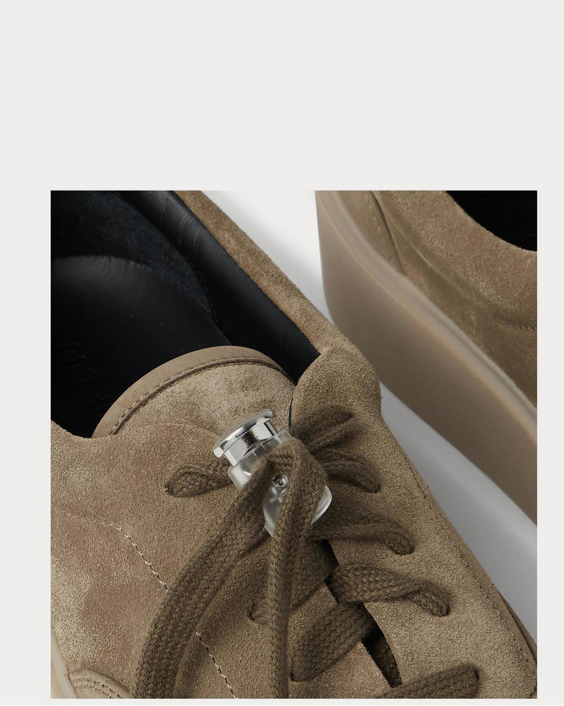 Fear of God 101 Suede and Nubuck  Army green low top sneakers - 4