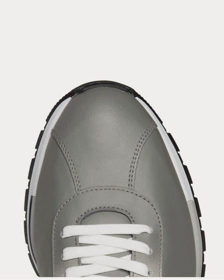 Berluti Fast Track Torino Suede and Leather  Light gray low top sneakers - 5