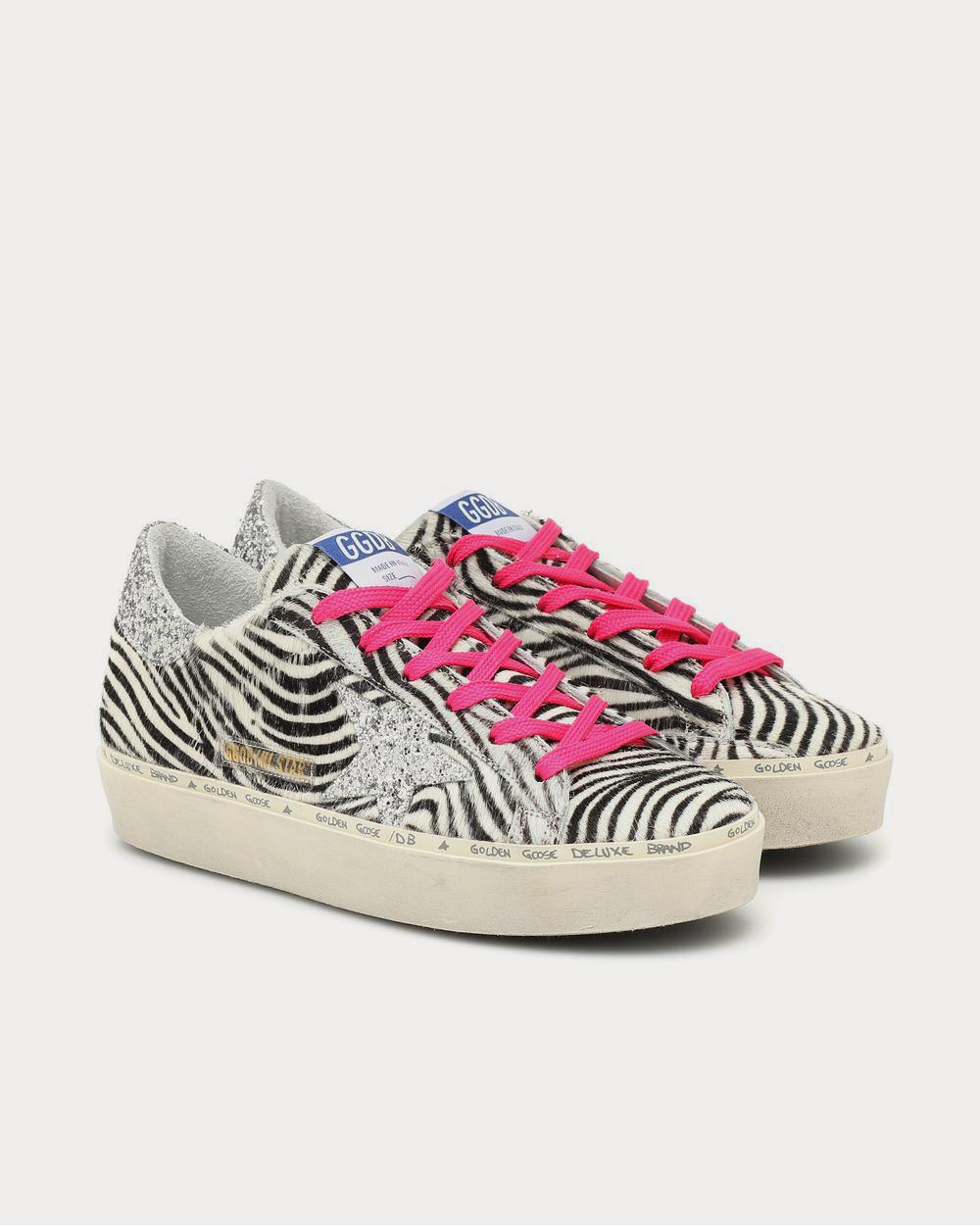 Women s Hi Star calf hair Zebra Low Top Sneakers