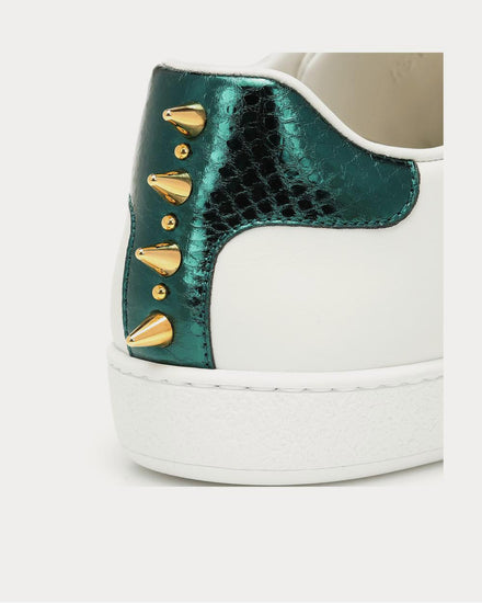 Gucci Ace embellished leather Bianco Low Top Sneakers - 4