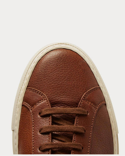 Common Projects Original Achilles Full-Grain Leather  Brown low top sneakers - 5