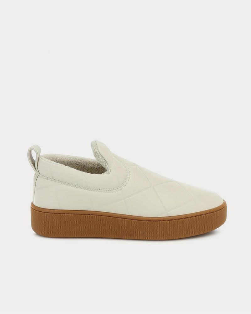 Bottega Veneta Slip On leather Cream Slip On Sneakers - 1