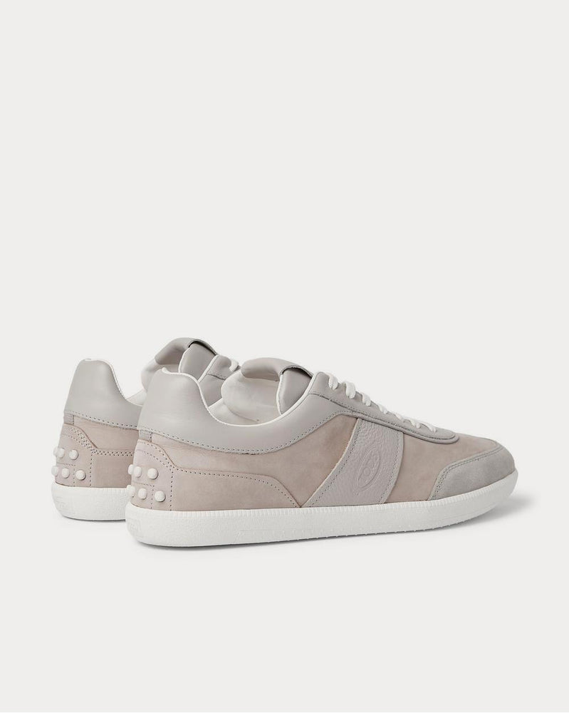 Tod's Leather, Nubuck and Suede  Gray low top sneakers - 3