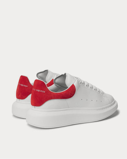 McQueen Exaggerated-Sole Leather  White low top sneakers - 4