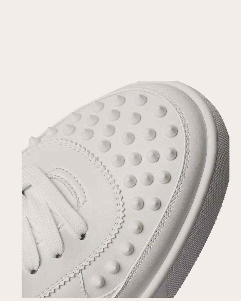 Christian Louboutin Happyrui Spiked Leather Sneakers - Men - White Sneakers - EU 40.5