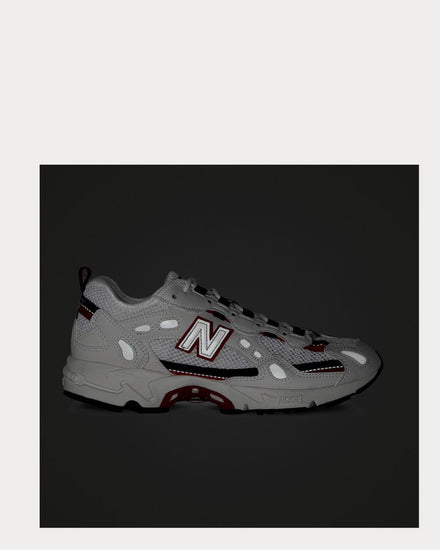 New Balance 827 Webbing-Trimmed Faux Leather and Mesh  White low top sneakers - 7