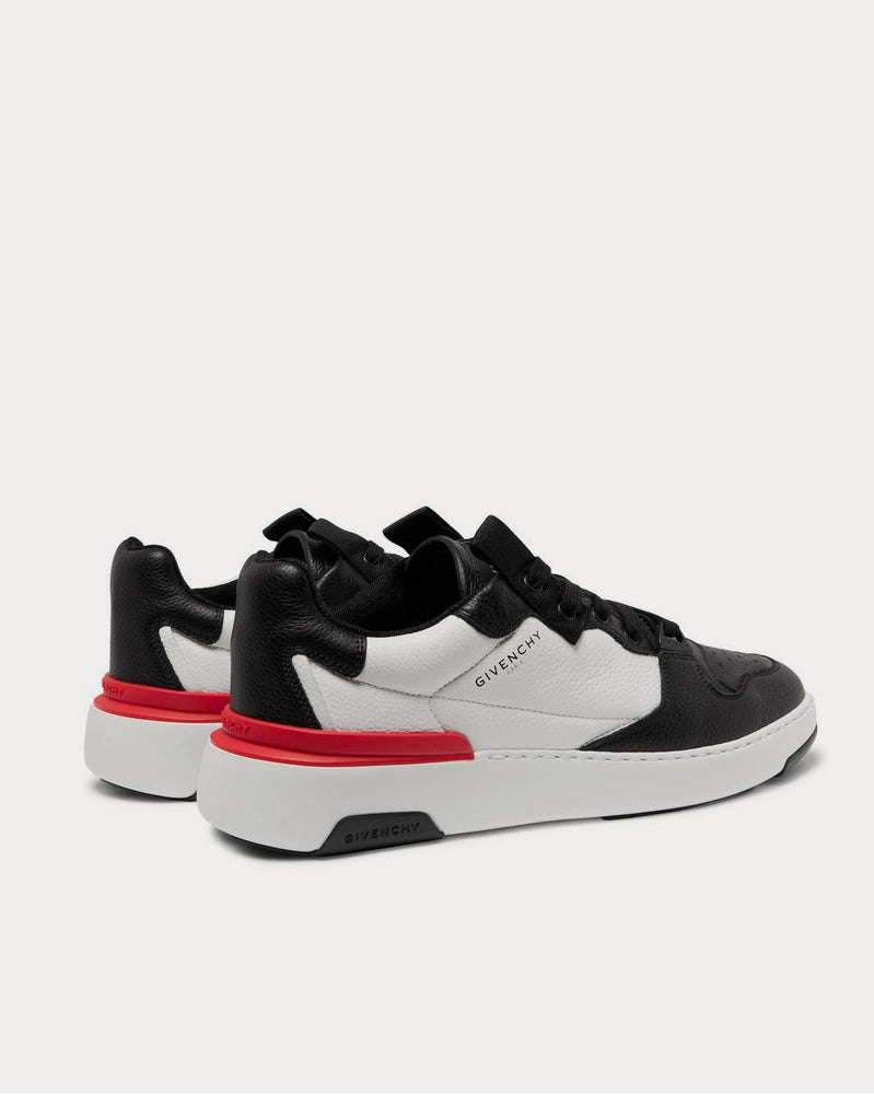 Givenchy Wing Grosgrain-Trimmed Full-Grain Leather  White low top sneakers - 4