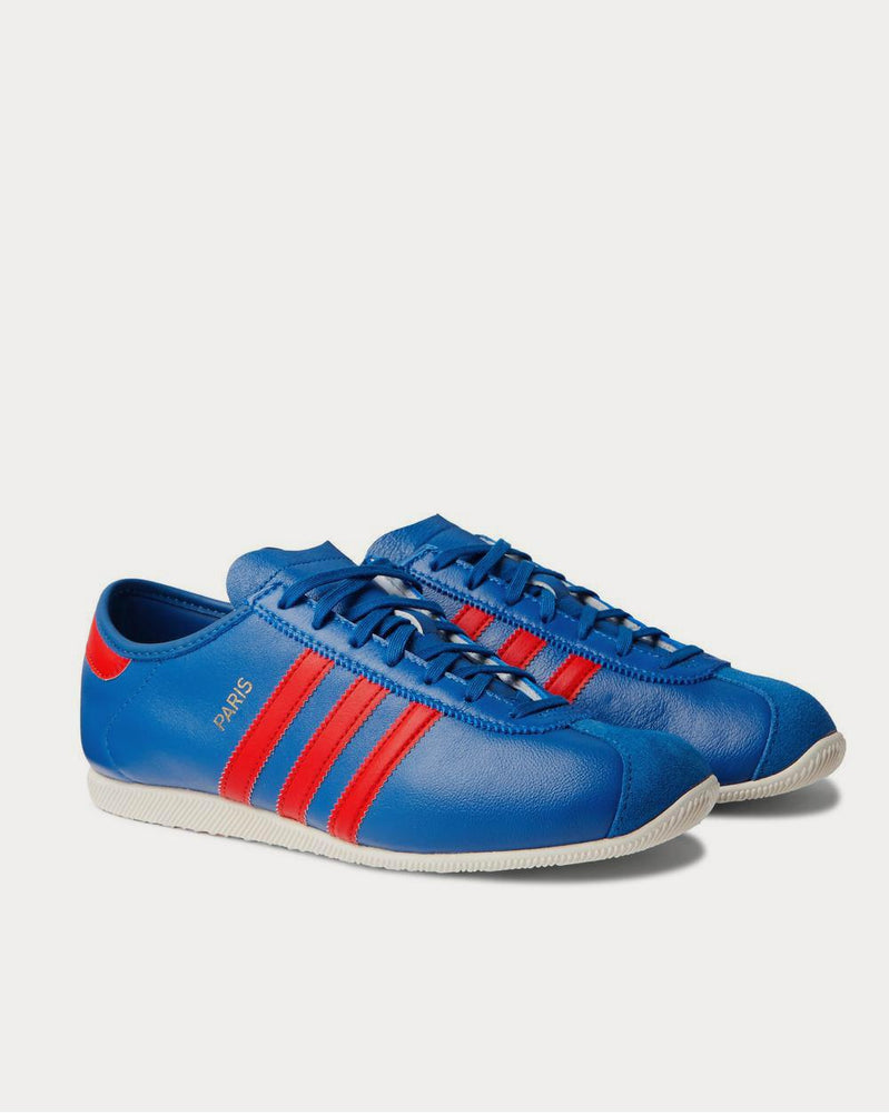 Adidas Paris Suede-Trimmed Leather  Blue low top sneakers - 2