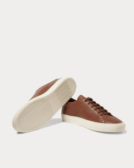 Common Projects Original Achilles Full-Grain Leather  Brown low top sneakers - 3