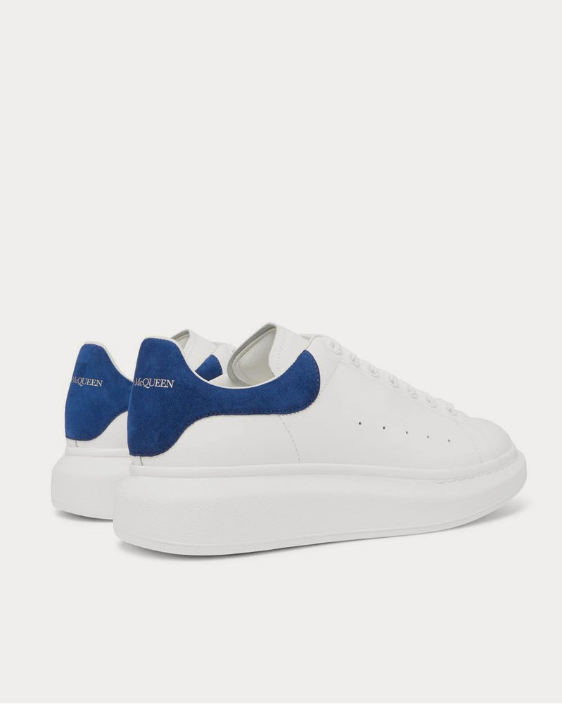 Alexander McQueen Exaggerated-Sole Suede-Trimmed Leather  White low top sneakers - 4