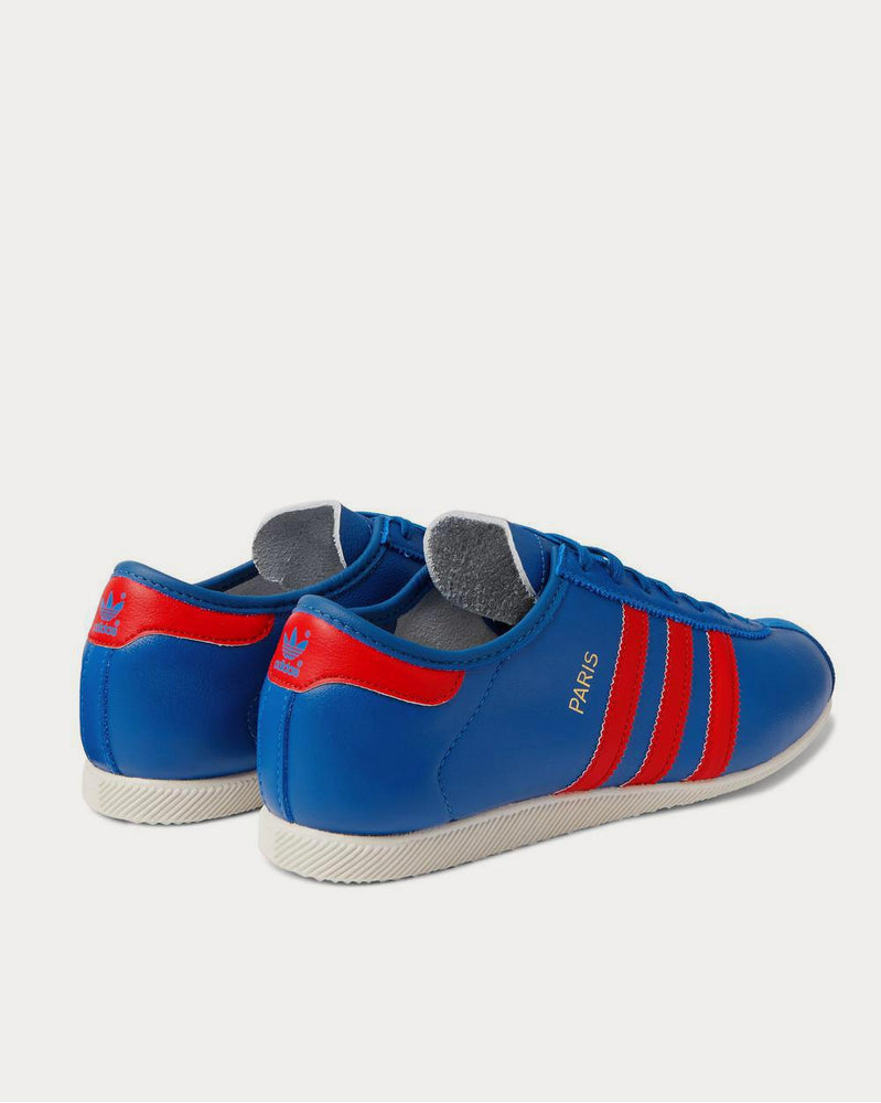 Adidas Paris Suede-Trimmed Leather  Blue low top sneakers - 3