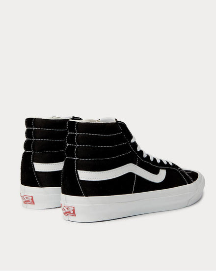 Vans OG SK8-Hi LX Leather-Trimmed Suede and Canvas High-Top  Black high top sneakers - 3