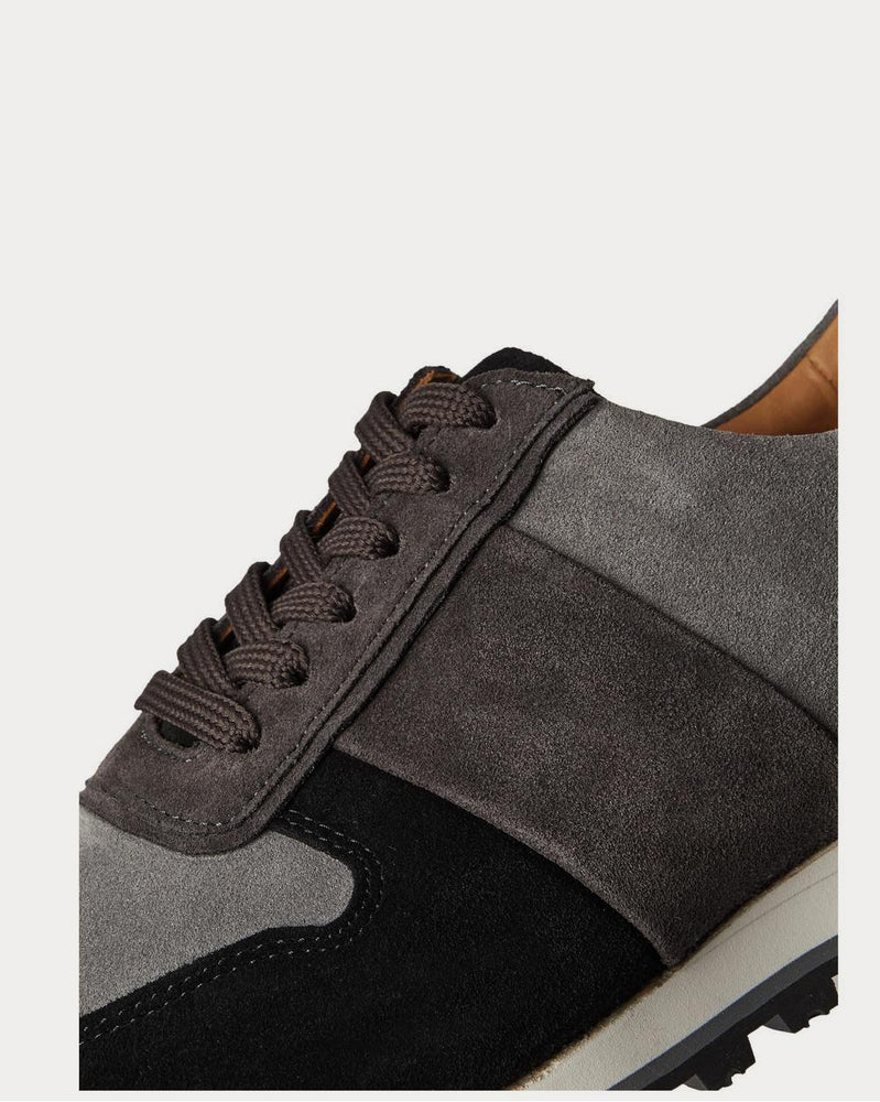 Mr P. Colour-Block Suede  Black low top sneakers - 5