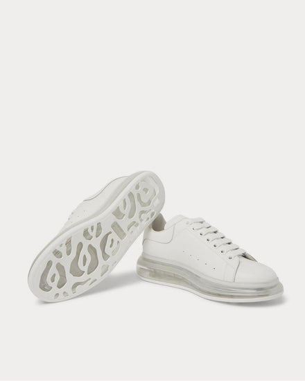 McQueen Exaggerated-Sole Leather  White low top sneakers - 3