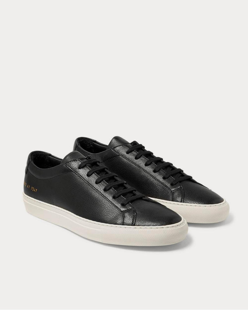 Common Projects Original Achilles Full-Grain Leather  Black low top sneakers - 2