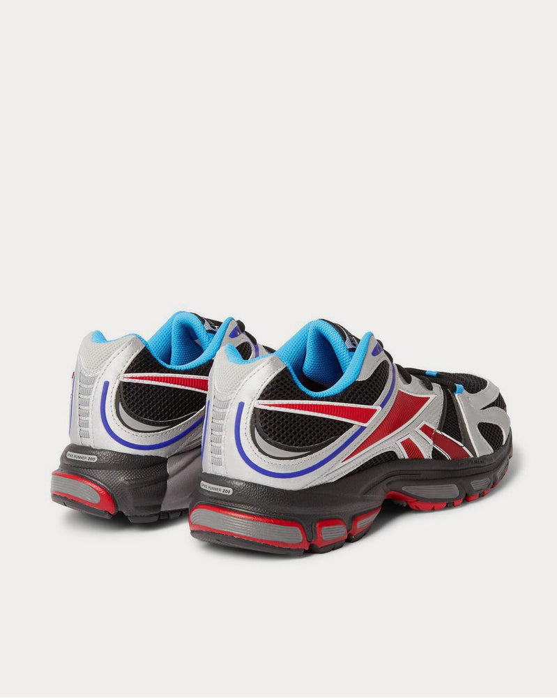 Vetements Spike Runner 2 Faux Leather, Mesh and Rubber  Black low top sneakers - 3
