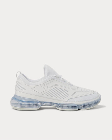Prada Cloudburst Air Leather-Trimmed Rubber and Mesh  White low top sneakers - 1