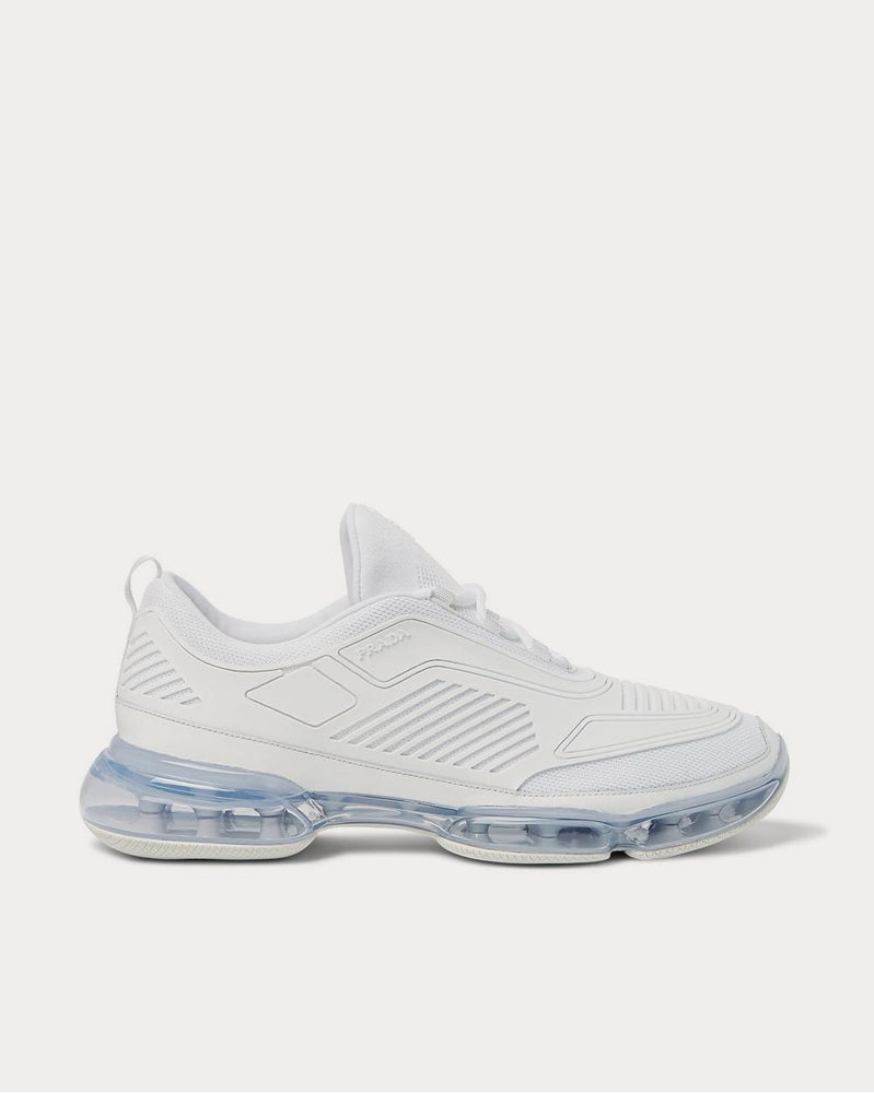 Prada Cloudburst Air Leather-Trimmed Rubber and Mesh  White low top sneakers - 1