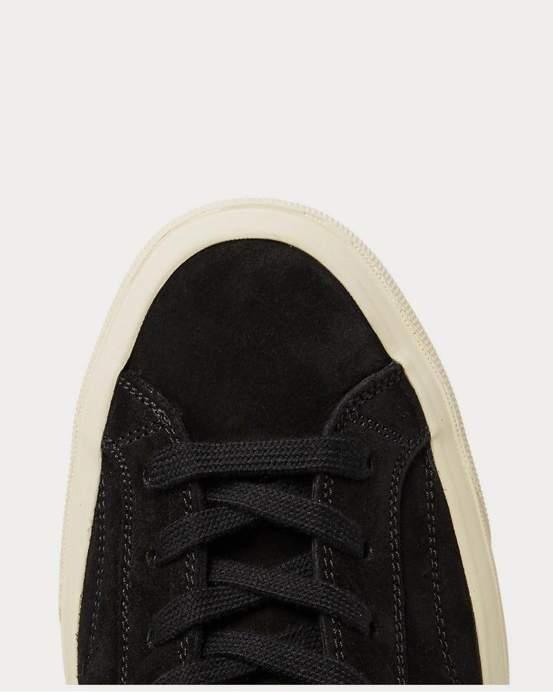 Tom Ford Cambridge Leather-Trimmed Suede High-Top  Black high top sneakers - 5