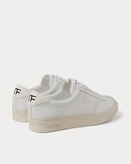 Tom Ford Bannister Leather  White low top sneakers - 3