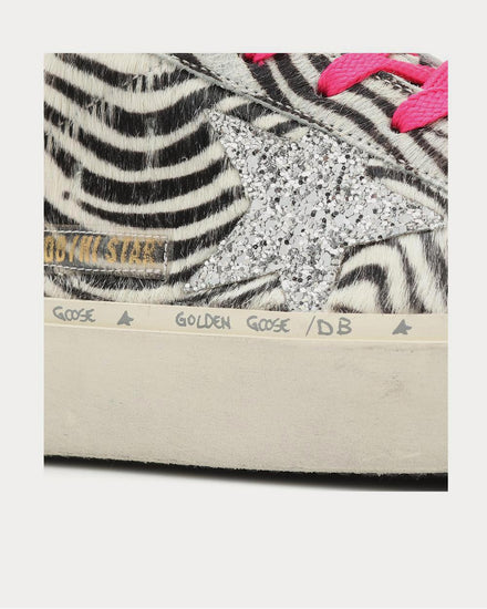 Golden Goose Hi Star calf-hair Zebra Low Top Sneakers - 4