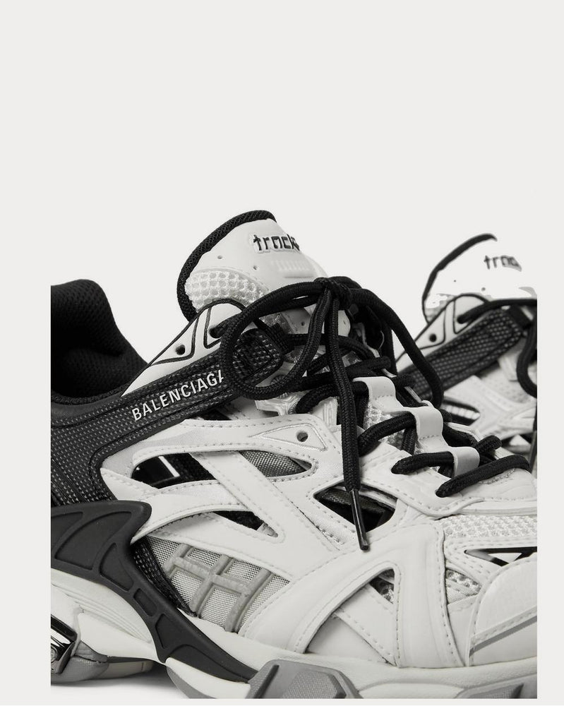 Balenciaga Track.2 Nylon, Mesh and Rubber  Black low top sneakers - 4