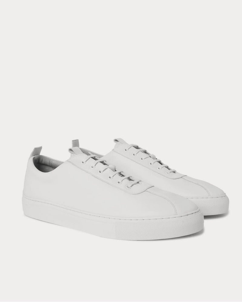 Grenson Vegan Leather  White low top sneakers - 2