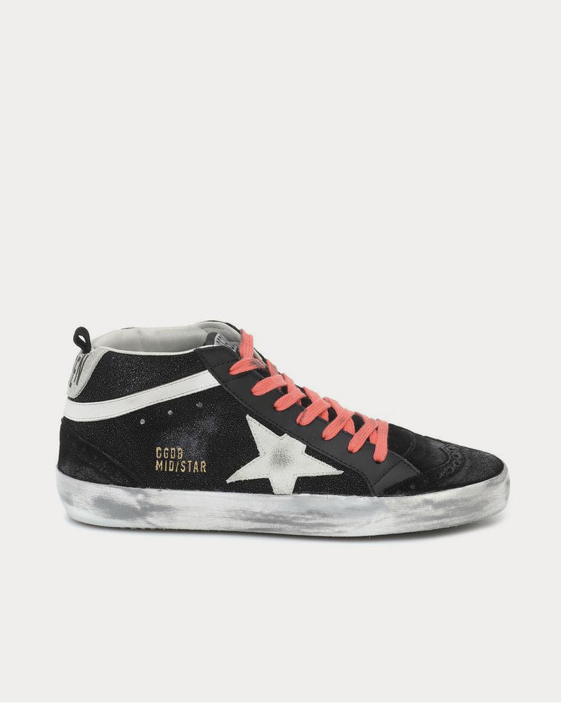 Golden Goose Mid Star Black High Top Sneakers - 1