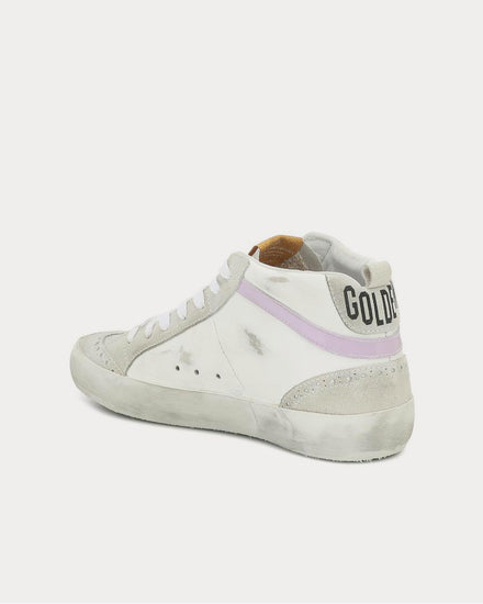 Golden Goose Mid Star leather and suede White Star High Top Sneakers - 3