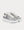 Leather-trimmed Silver Glitter Low Top Sneakers