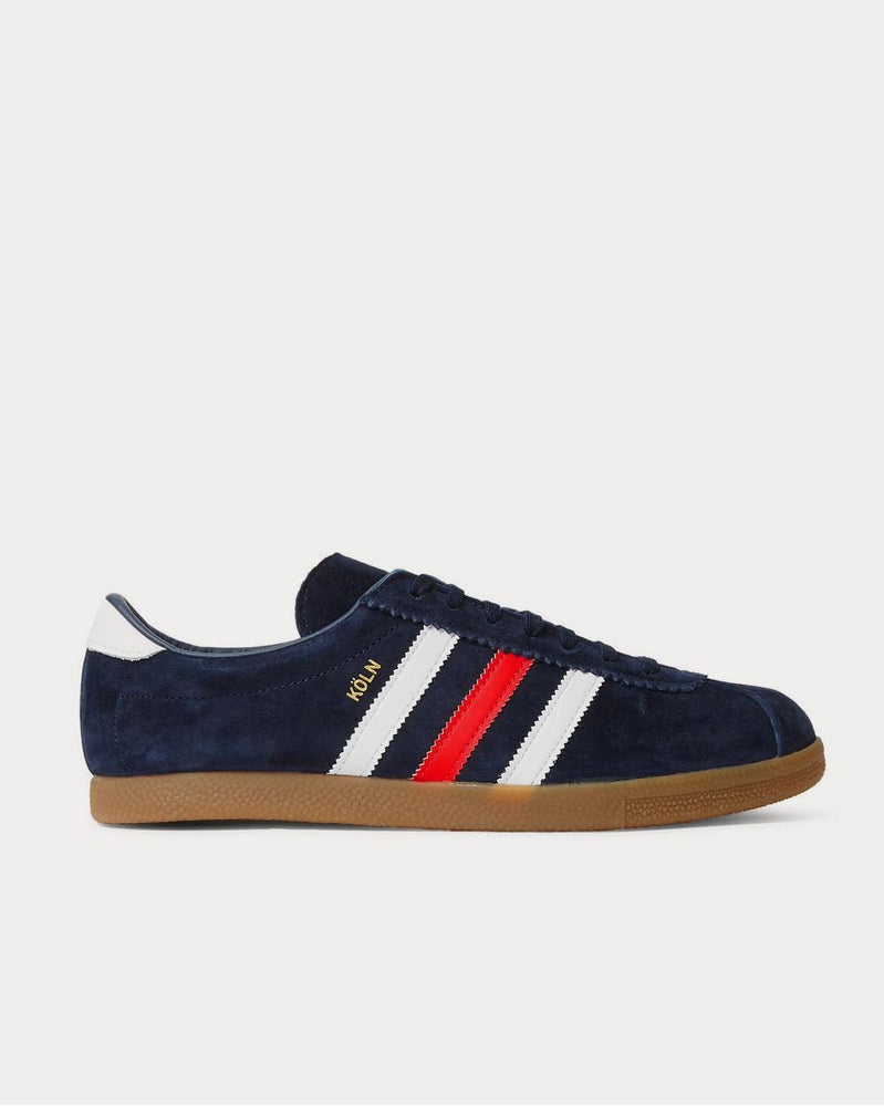 Adidas Köln Leather-Trimmed Suede  Navy low top sneakers - 1