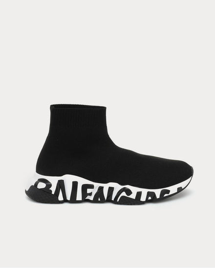Balenciaga Speed Black High Top Sneakers - 1