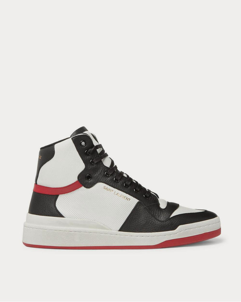 Saint Laurent Leather High-Top  Black high top sneakers - 1