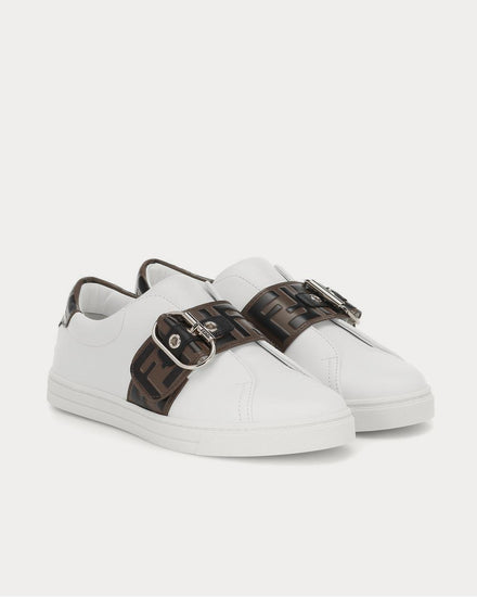 Fendi Leather White Low Top Sneakers - 2