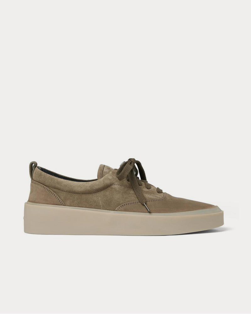 Fear of God 101 Suede and Nubuck  Army green low top sneakers - 1