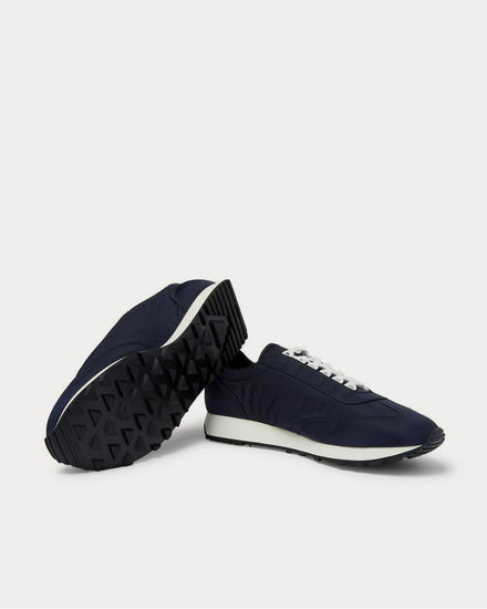 Prada Milano 70 Rubber and Leather-Trimmed Nylon  Navy low top sneakers - 3
