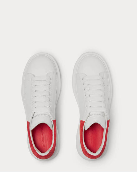 McQueen Exaggerated-Sole Leather  White low top sneakers - 6