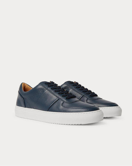 Mr P. Larry Panelled Full-Grain Leather  Navy low top sneakers - 2