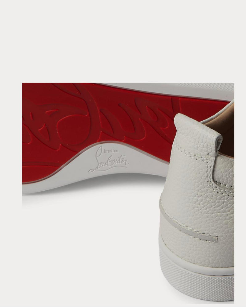 Christian Louboutin Rantulow Full-Grain Leather  Off-white low top sneakers - 4