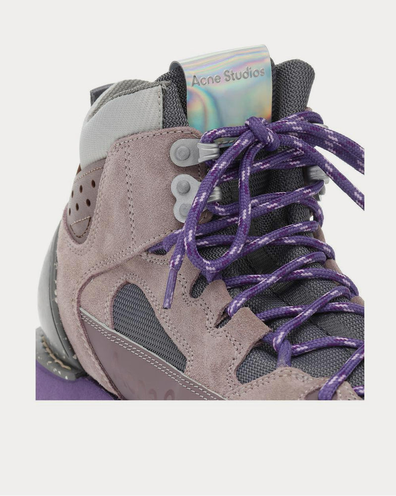 Acne Studios Trekking platform Dusty Purple High Top Sneakers - 4