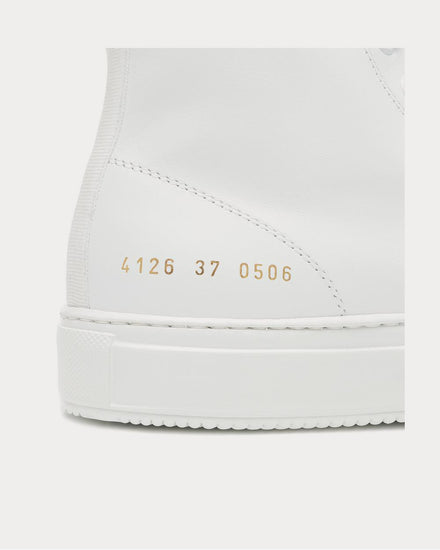 Common Projects Tournament High leather White High Top Sneakers - 4